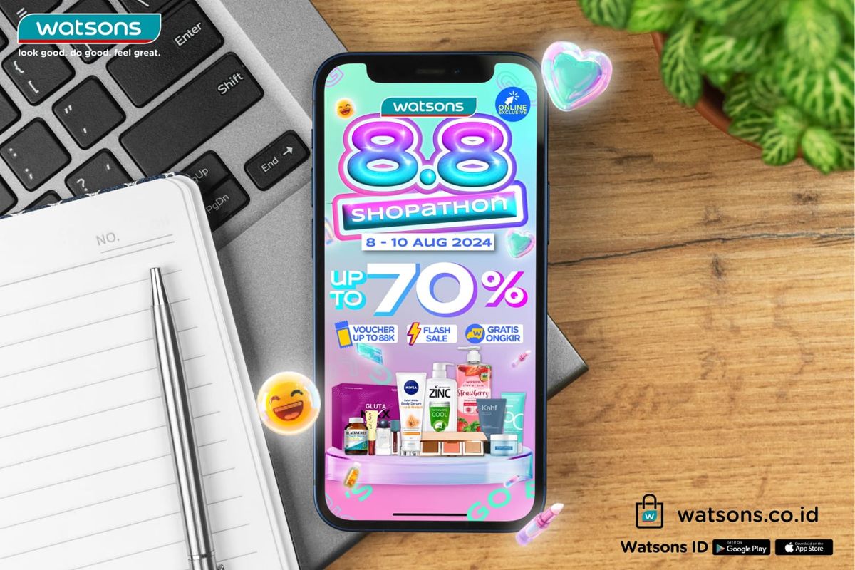 Watsons tawarkan ragam promo dalam program “8.8 Shopathon”